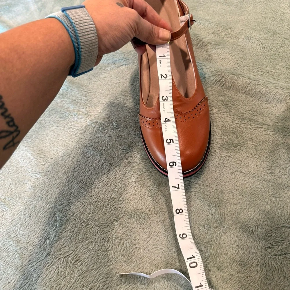T-Strap Brogue Flats in women’s size 8 new no box - Picture 10 of 14